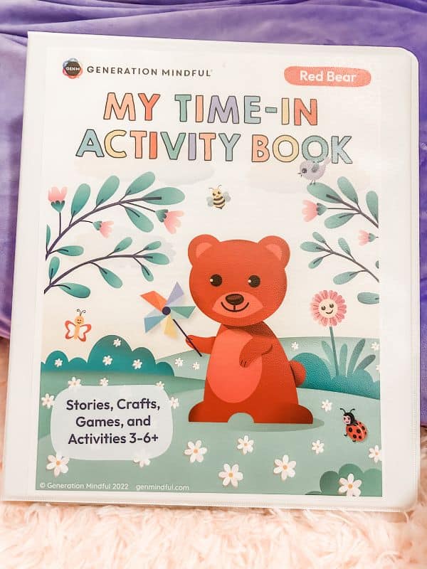 Calming corner activity book for kids. 