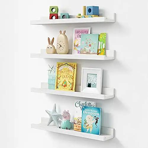 Forbena Floating Shelves for Wall – White